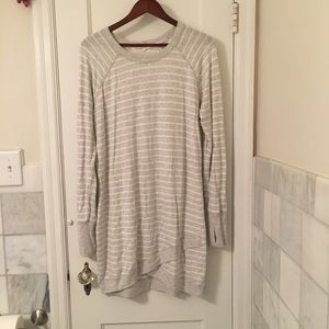 Athleta tulip hem super soft stripe dress